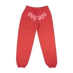 Red Sp5der Worldwide Red Angel Number 555 Sweatpants - The Spider Hoodies